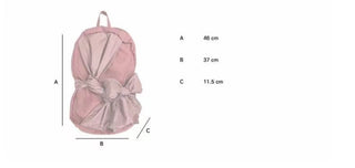 bow knotted backpack