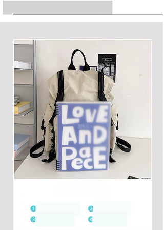 pleated nylon backpack