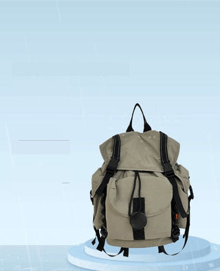 pleated nylon backpack