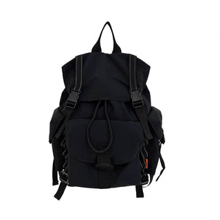 pleated nylon backpack