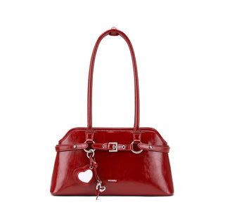 red wedding bag