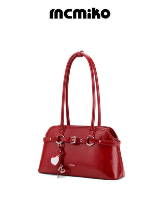 red wedding bag