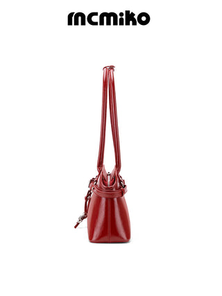red wedding bag