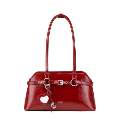red wedding bag
