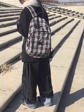 starfish checked backpack