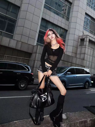 rivet crossbody backpack