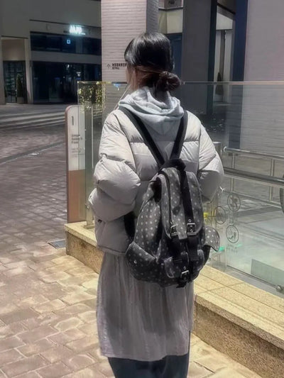 polka dot backpack