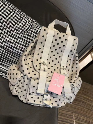 polka dot backpack