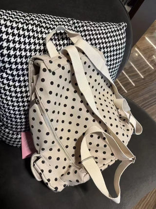 polka dot backpack