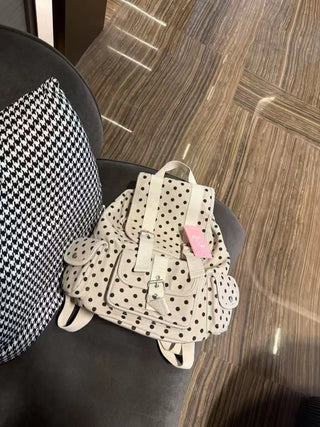polka dot backpack