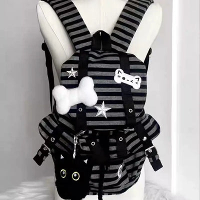 striped sweet backpack