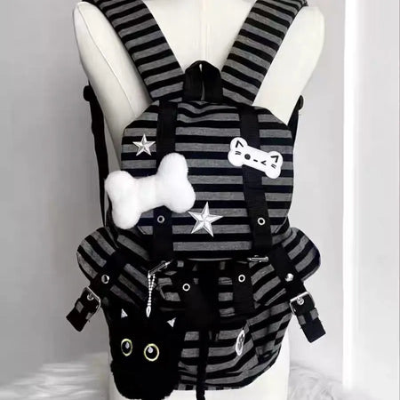 striped sweet backpack
