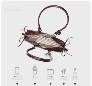 butterfly leather handbag