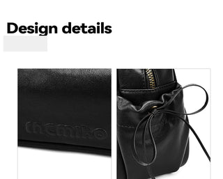 cowhide underarm bag