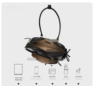 cowhide underarm bag