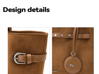 cowhide baguette bag