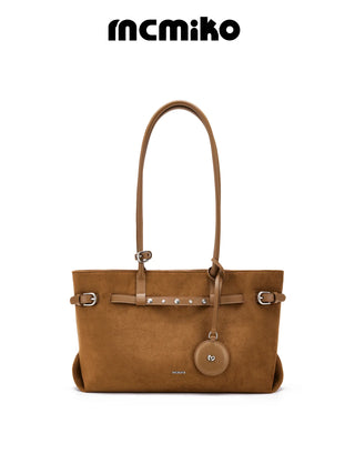 cowhide baguette bag