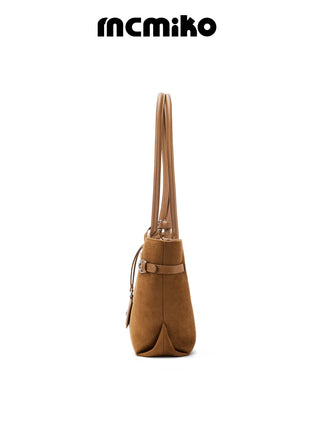 cowhide baguette bag