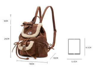 velvet small backpack