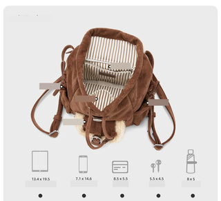 velvet small backpack