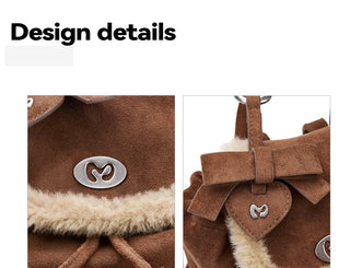 velvet small backpack