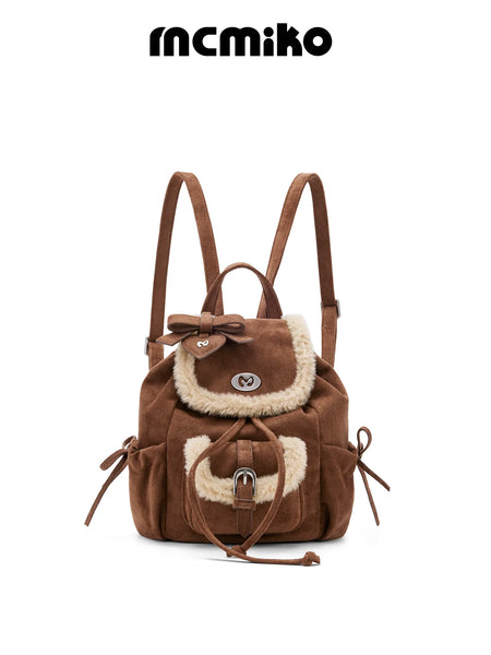 velvet small backpack