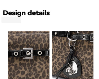 leopard baguette bag