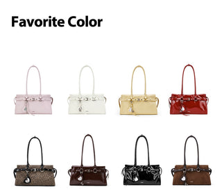 leopard baguette bag