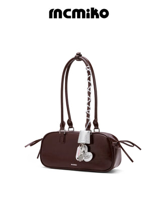 cowhide shoulder bag
