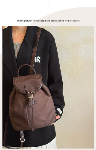 drawstring nylon backpack