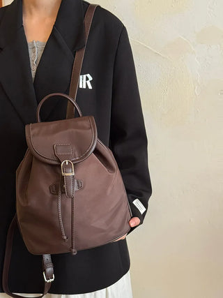 drawstring nylon backpack