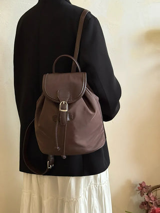 drawstring nylon backpack