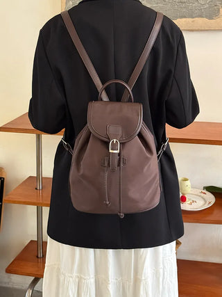 drawstring nylon backpack