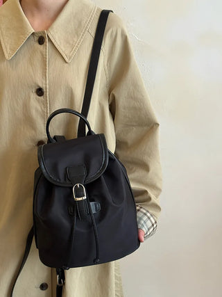 drawstring nylon backpack