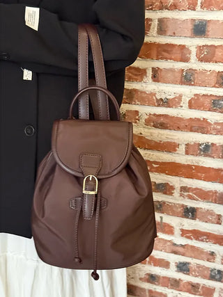 drawstring nylon backpack