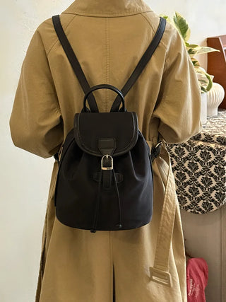 drawstring nylon backpack