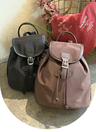 drawstring nylon backpack