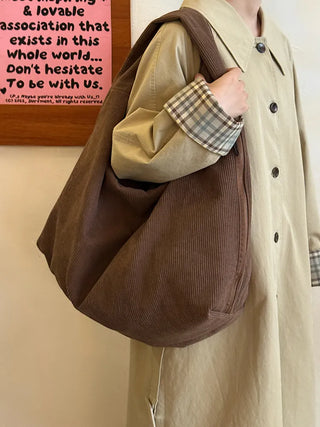 corduroy tote bag