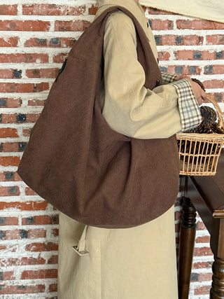 corduroy tote bag