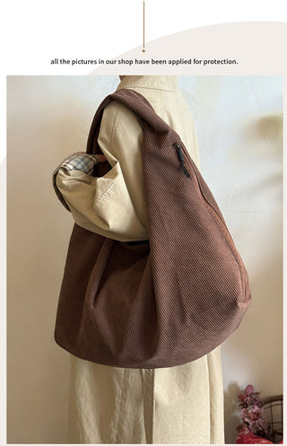 corduroy tote bag