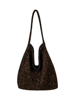 leopard corduroy bag