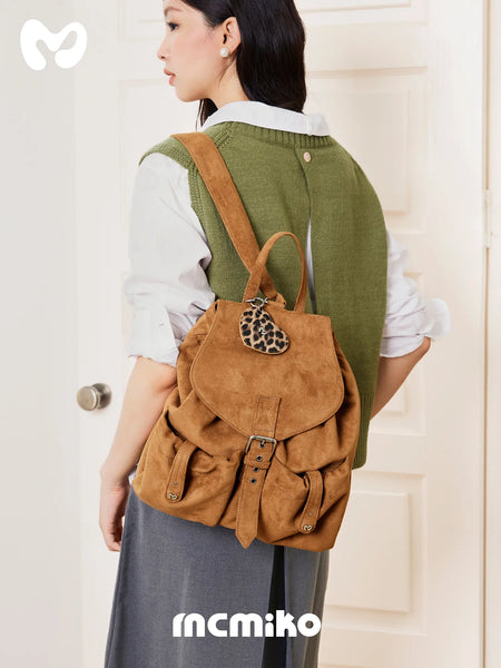 velvet backpack