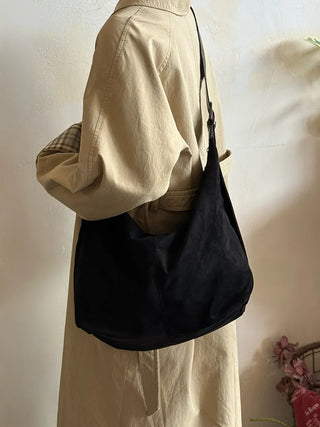 matte suede tote