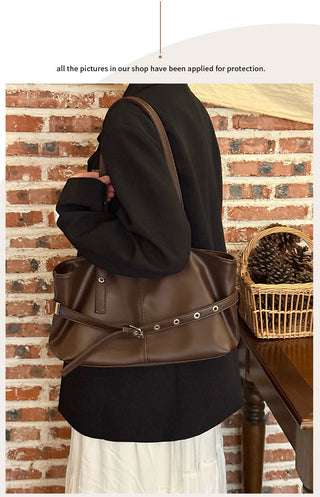 wax leather tote