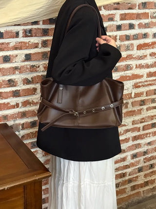 wax leather tote