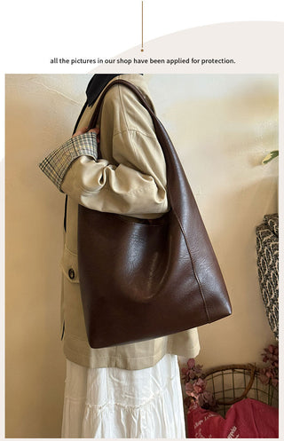 soft leather tote