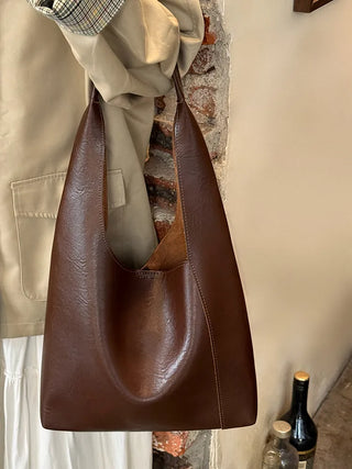 soft leather tote