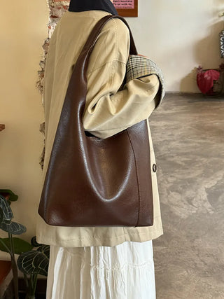 soft leather tote