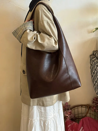 soft leather tote