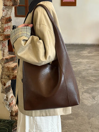 soft leather tote